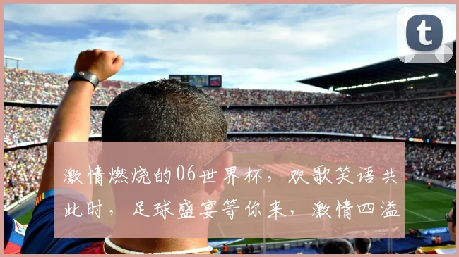激情燃烧的06世界杯，欢歌笑语共此时，足球盛宴等你来，激情四溢，热血沸腾